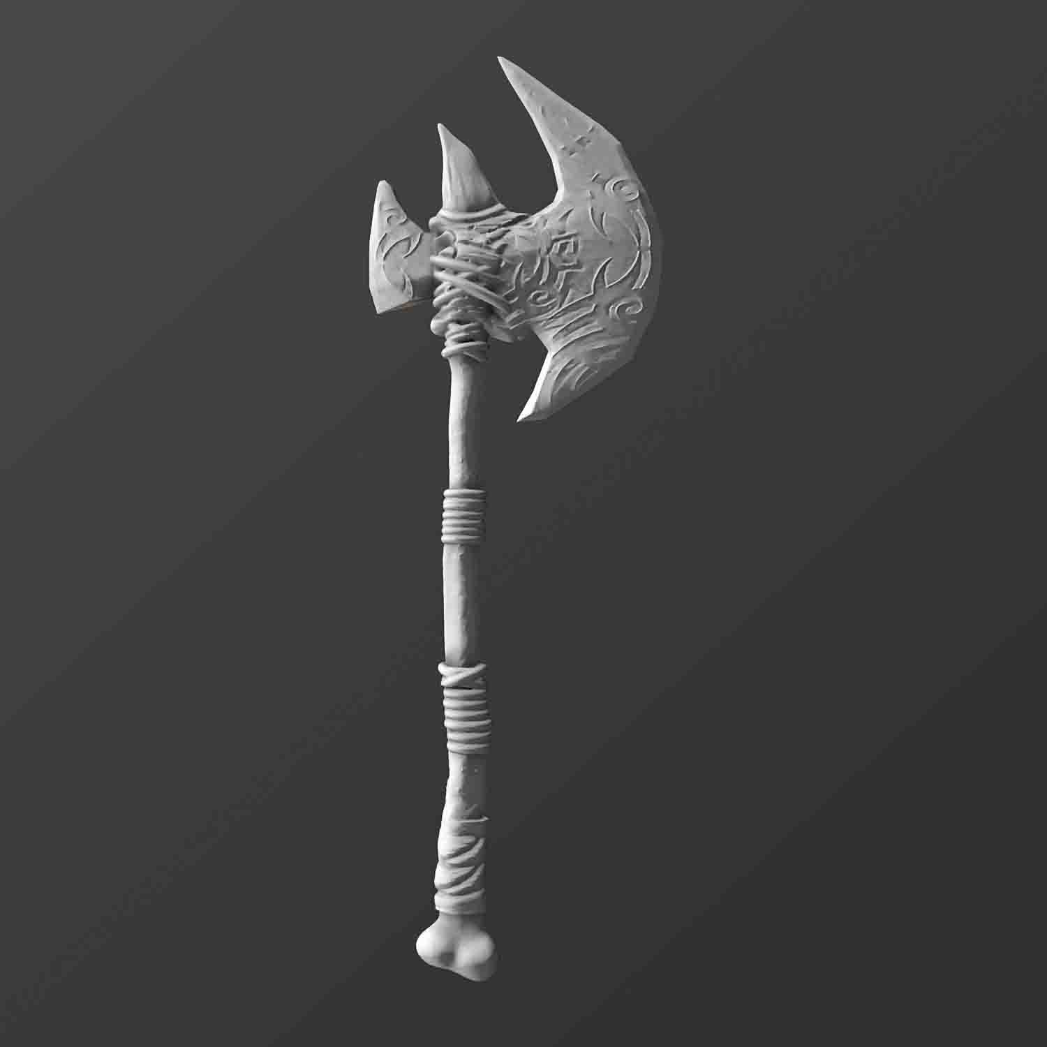Ballazel, The Bone Breaker Axe - Mythic Legions - Dusk Till Dawn