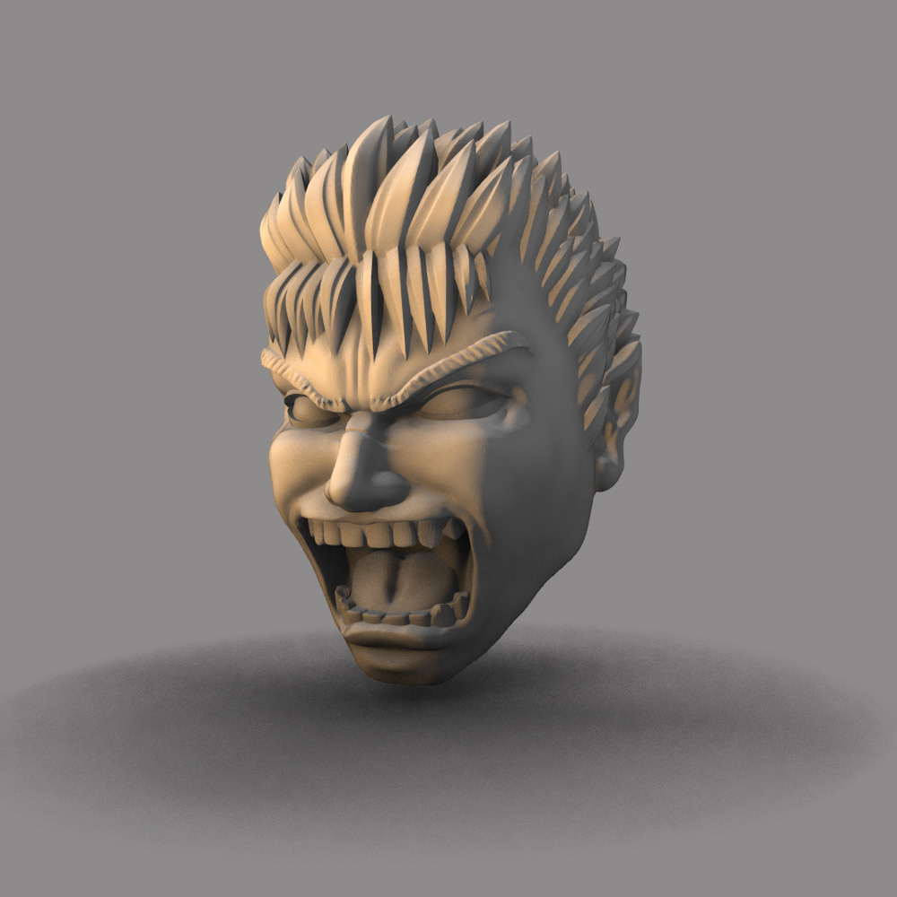 Guts Rage Head - Mythic Legions - Dusk Till Dawn Studio