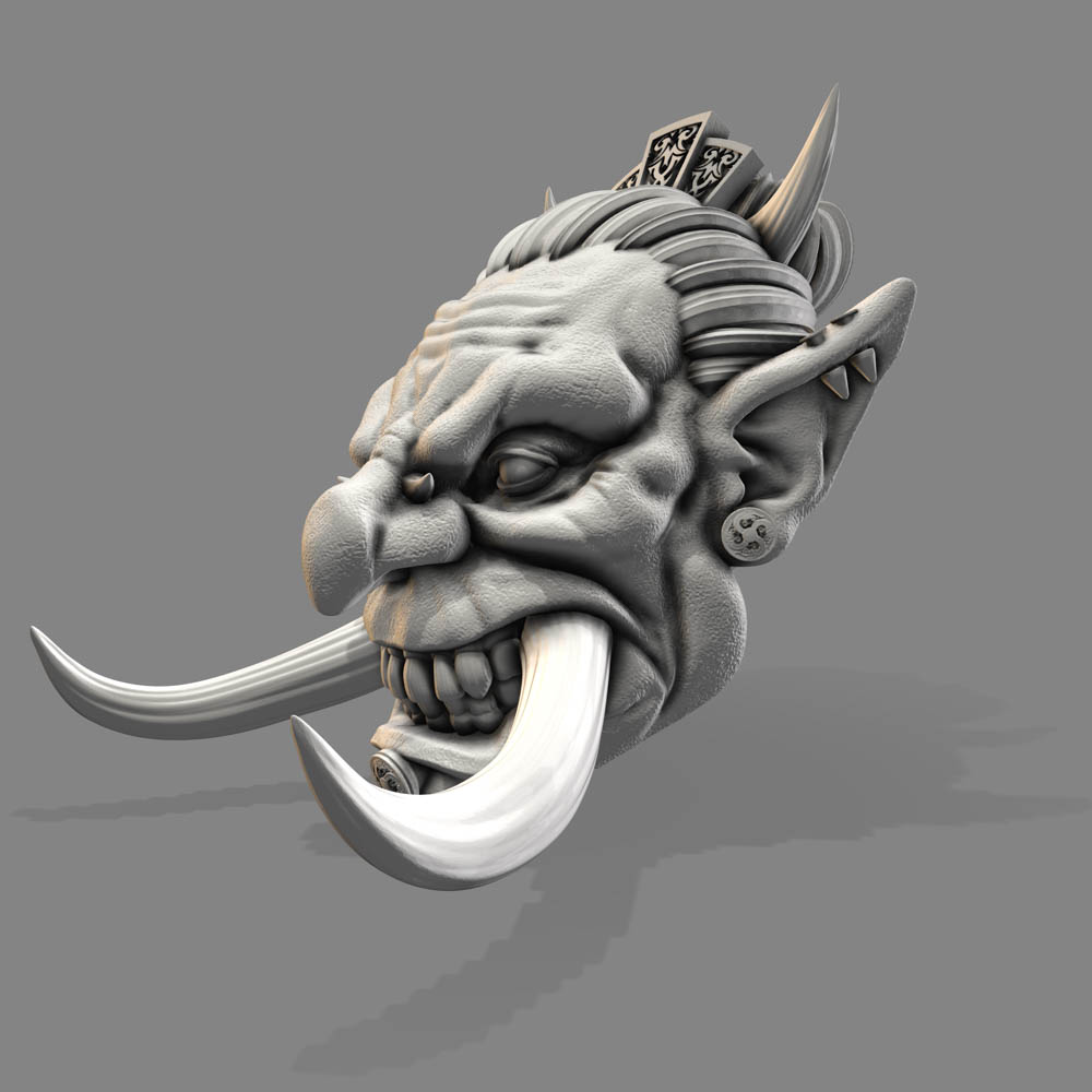 Troll Face Skull 3D printable 3D model 3D printable