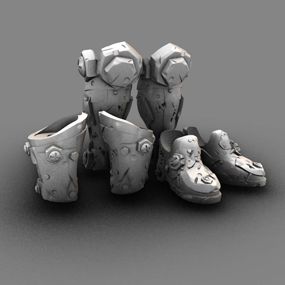 Dumpster Goblin Feet, Lower Legs And Arms Plate - Dusk till dawn studio